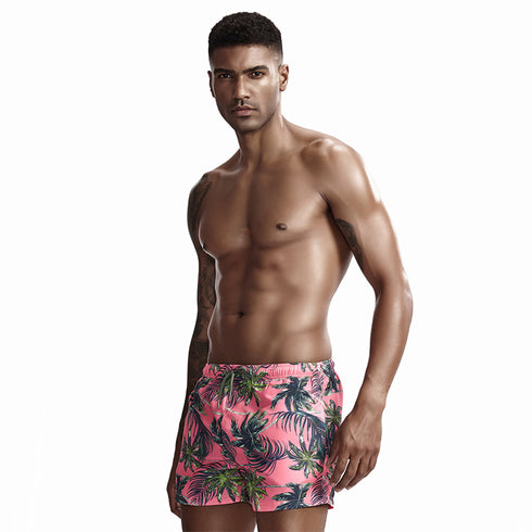 Men's Casual Printed Quick Dry Funny Beach Shorts