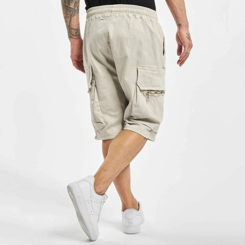 Men's Casual Relaxed Fit Elastic Waist Cargo Shorts