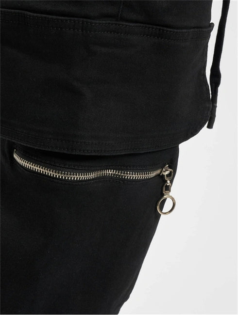 Men's Casual Relaxed Fit Elastic Waist Cargo Shorts