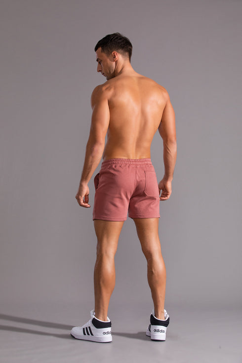 Men's Casual Running Fitness Shorts with Embroidery