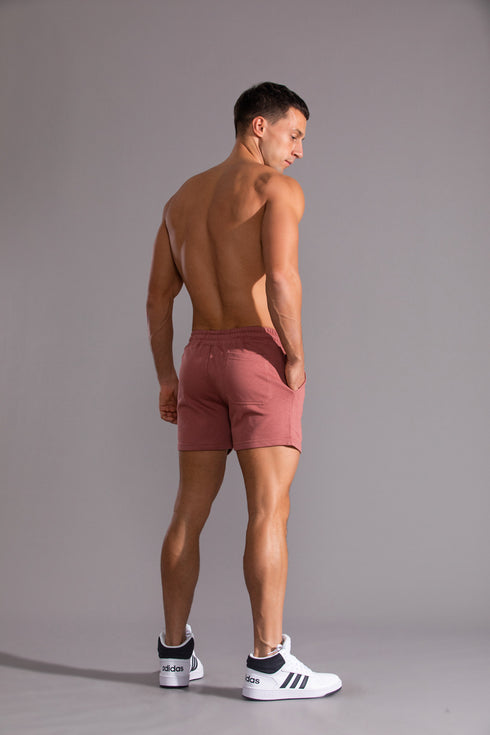 Men's Casual Running Fitness Shorts with Embroidery
