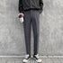 Men's Casual Straight Fit Pleat-Front Dress Pants