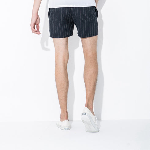 Men's Casual Striped Print Gym Workout Shorts