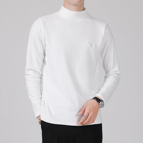 Men's Casual Turtleneck Long Sleeve Plus Size Sweater