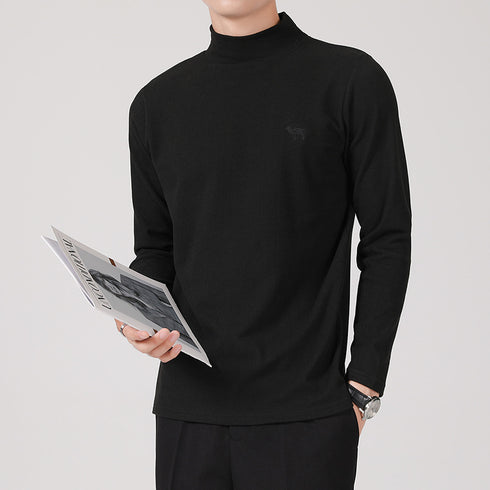 Men's Casual Turtleneck Long Sleeve Plus Size Sweater