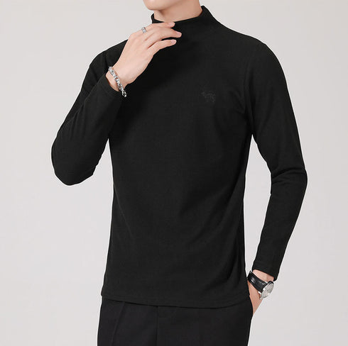 Men's Casual Turtleneck Long Sleeve Plus Size Sweater