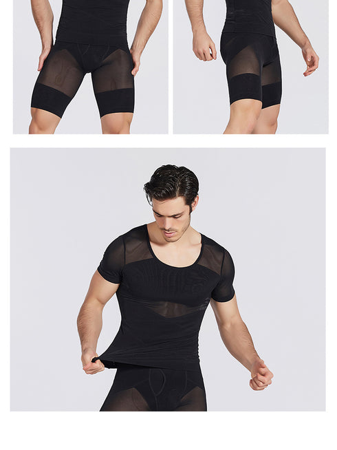 Men's Chest Abdomen Compression Control Body Shaper