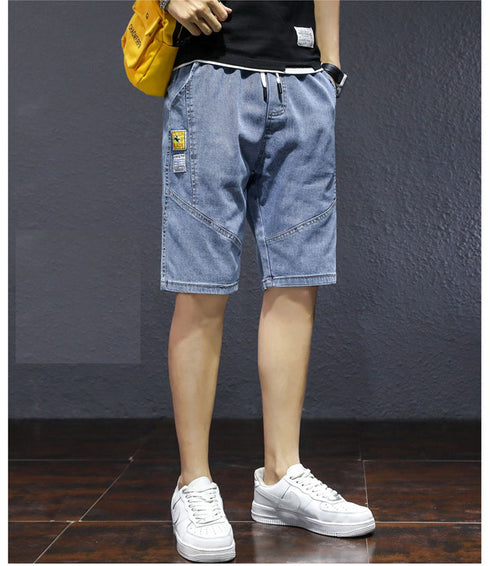 Men's Classic Relaxed Five Pocket Casual Jean Denim Shorts