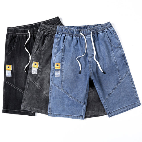 Men's Classic Relaxed Five Pocket Casual Jean Denim Shorts