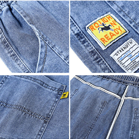 Men's Classic Relaxed Five Pocket Casual Jean Denim Shorts