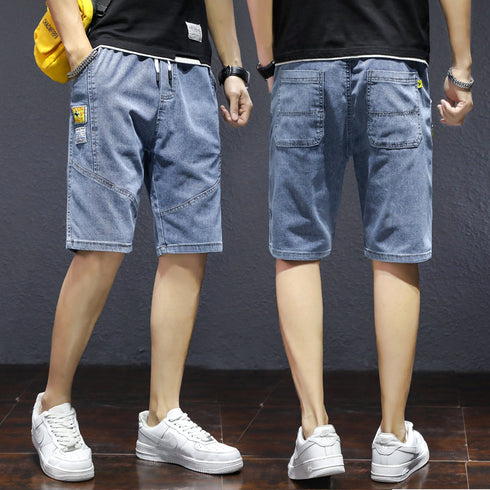 Men's Classic Relaxed Five Pocket Casual Jean Denim Shorts