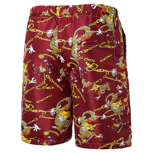 Men's Comfy Summer Beach Shorts with Fashion Printed
