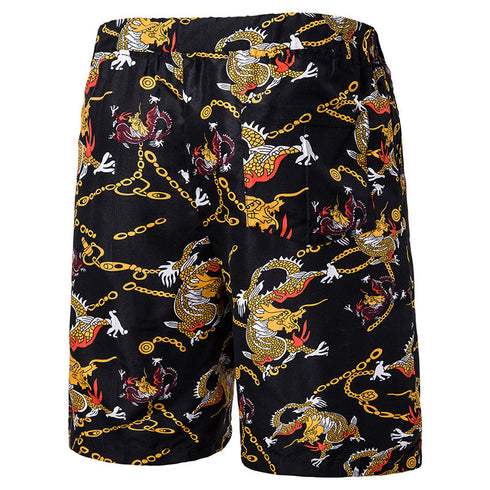 Men's Comfy Summer Beach Shorts with Fashion Printed