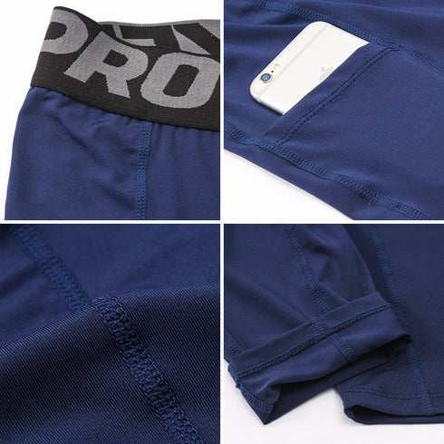 Men's Compression 3/4 Capri Pants with Cool Dry Tech