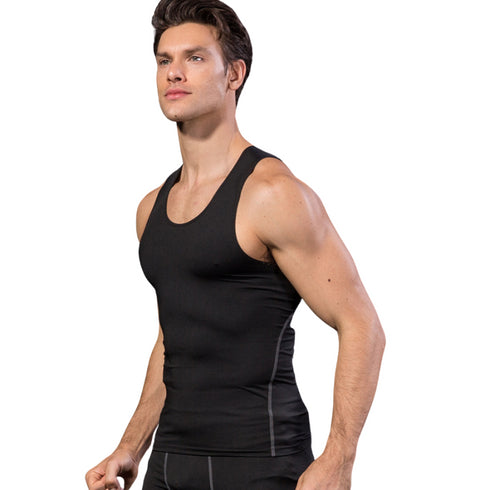 Men's Compression Body Shaper Bodybuilding Undershirt Tank