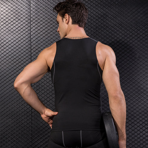 Men's Compression Body Shaper Bodybuilding Undershirt Tank
