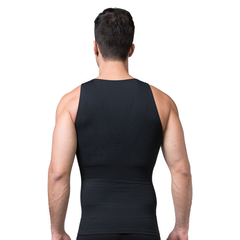 Men's Compression Body Shaper Seamless Tank Abdomen Control