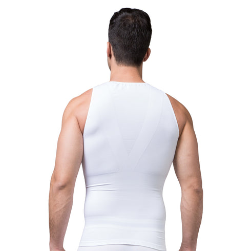 Men's Compression Body Shaper Seamless Tank Abdomen Control