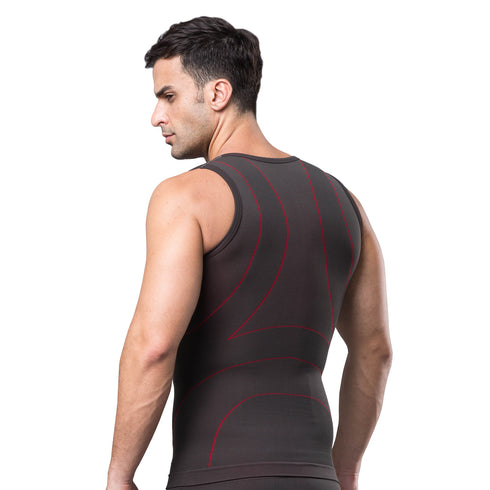 Men's Compression Body Shaper Tummy Vest Seamless Tank Top