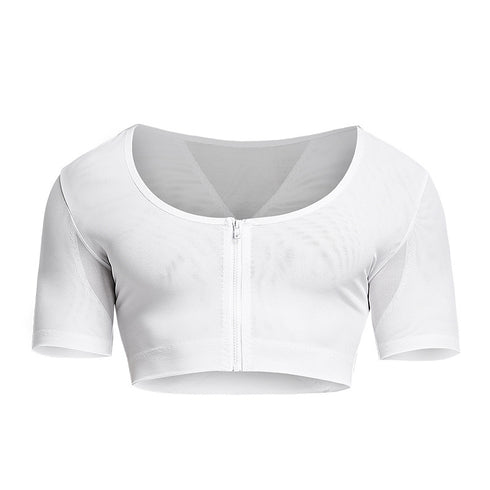 Men's Compression Chest Flat Bust Short Sleeve Shapewear