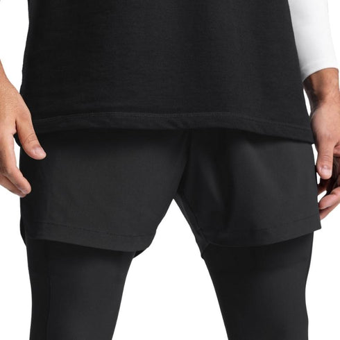 Men's Compression Pants 2 in 1 Running Leggings Workout Shorts