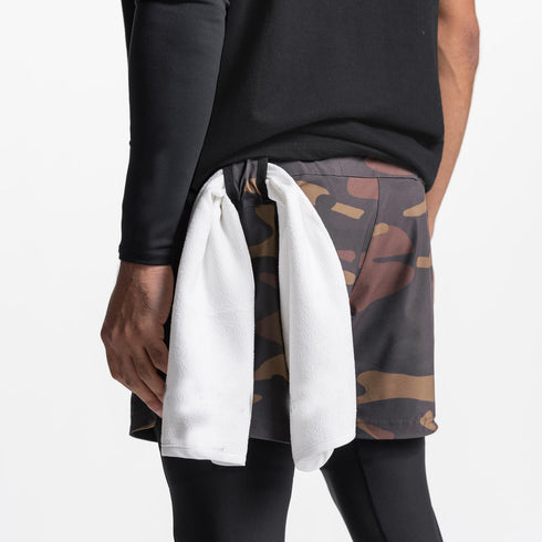 Men's Compression Pants 2 in 1 Running Leggings Workout Shorts