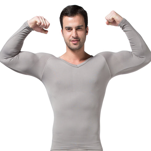 Men's Compression Shapewear Long Sleeve Thermal Seamless Underwear