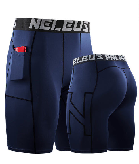 Men's Cool Dry Active Running Tights Compression Shorts