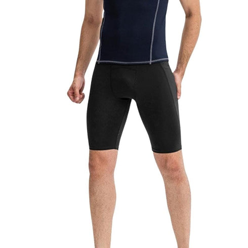 Men's Cool Dry Athletic Tights Compression Shorts with Pocket