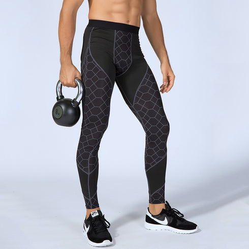 Men's Cool Dry Leggings Tight Yoga Base Layer Compression Pants