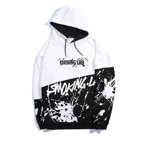 Men's Cool Ink-Splash Printed Pullover Plus Size Hoodies