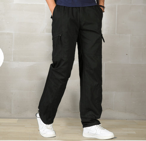 Men's Cotton Relaxed Fit Straight Leg Cargo Pants