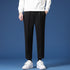 Men's Cropped Dress Pants Pleat Front Work Tapered Chino Pants