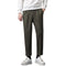 Men's Cropped Dress Pants Pleat Front Work Tapered Chino Pants