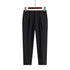 Men's Cropped Fleece-Lined Pleat Front Ankle-Length Dress Pants