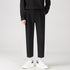 Men's Cropped Fleece-Lined Pleat Front Ankle-Length Dress Pants