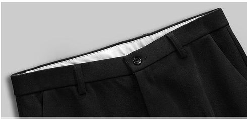 Men’s Basic Woolen Slim Fit Flat Front Dress Pants