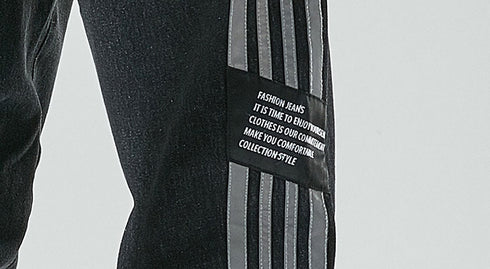 Men's Drawstring Elastic Wasit Plus Size Denim Joggers Pants