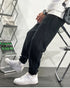 Men's Drawstring Harem Pants Fleece-Lined Plus Size Joggers