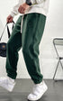 Men's Drawstring Harem Pants Fleece-Lined Plus Size Joggers