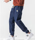 Men's Drawstring Jogger Jeans Washed Denim Pants
