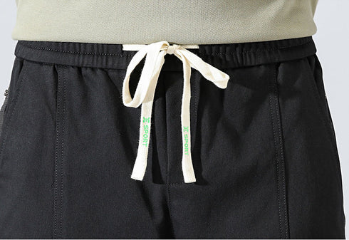 Men's Drawstring Jogging Cargo Casual Pants with Pockets