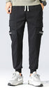Men's Drawstring Jogging Cargo Casual Pants with Pockets