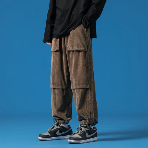 Men's Drawstring Loose Harem Fleece Jogger Pants