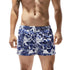 Men's Drawstring Waist Printed Beach Shorts with Pocket
