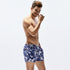 Men's Drawstring Waist Printed Beach Shorts with Pocket