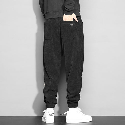 Men's Drawstring Workout Plus Size Basic Jogger Fleece Pants