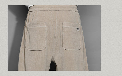 Men's Drawstring Workout Plus Size Basic Jogger Fleece Pants