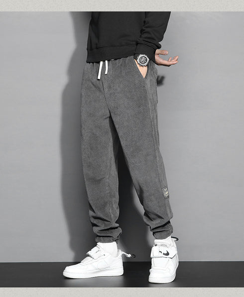 Men's Drawstring Workout Plus Size Basic Jogger Fleece Pants