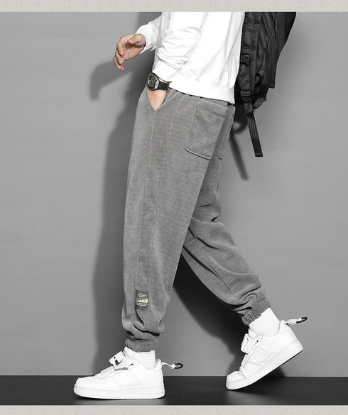 Men's Drawstring Workout Plus Size Basic Jogger Fleece Pants